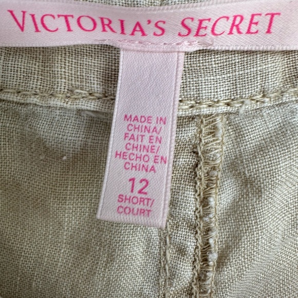 Victoria's Secret Tan Drawstring Linen Pants Size 12s - Picture 4 of 7